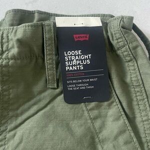 Levi's Premium Olive Green Straight Pants Size W36 x L32